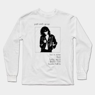 Patti Smith Live in Irvine (1979) Long Sleeve T-Shirt